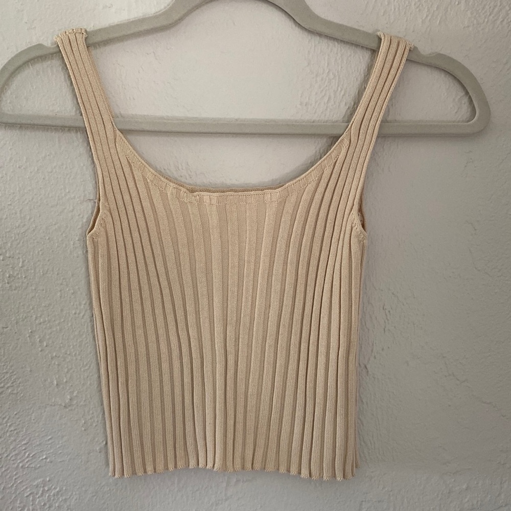 SHEIN Ribbed Crop Tank